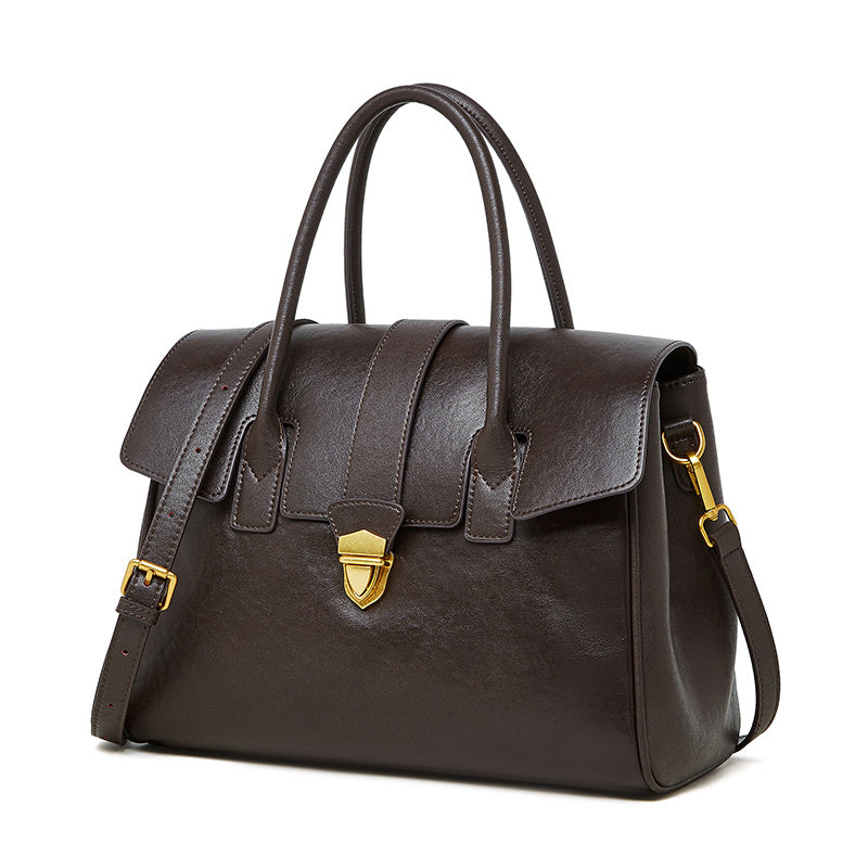 Fitzrovia Work Tote – Brown Leather - Hayaa