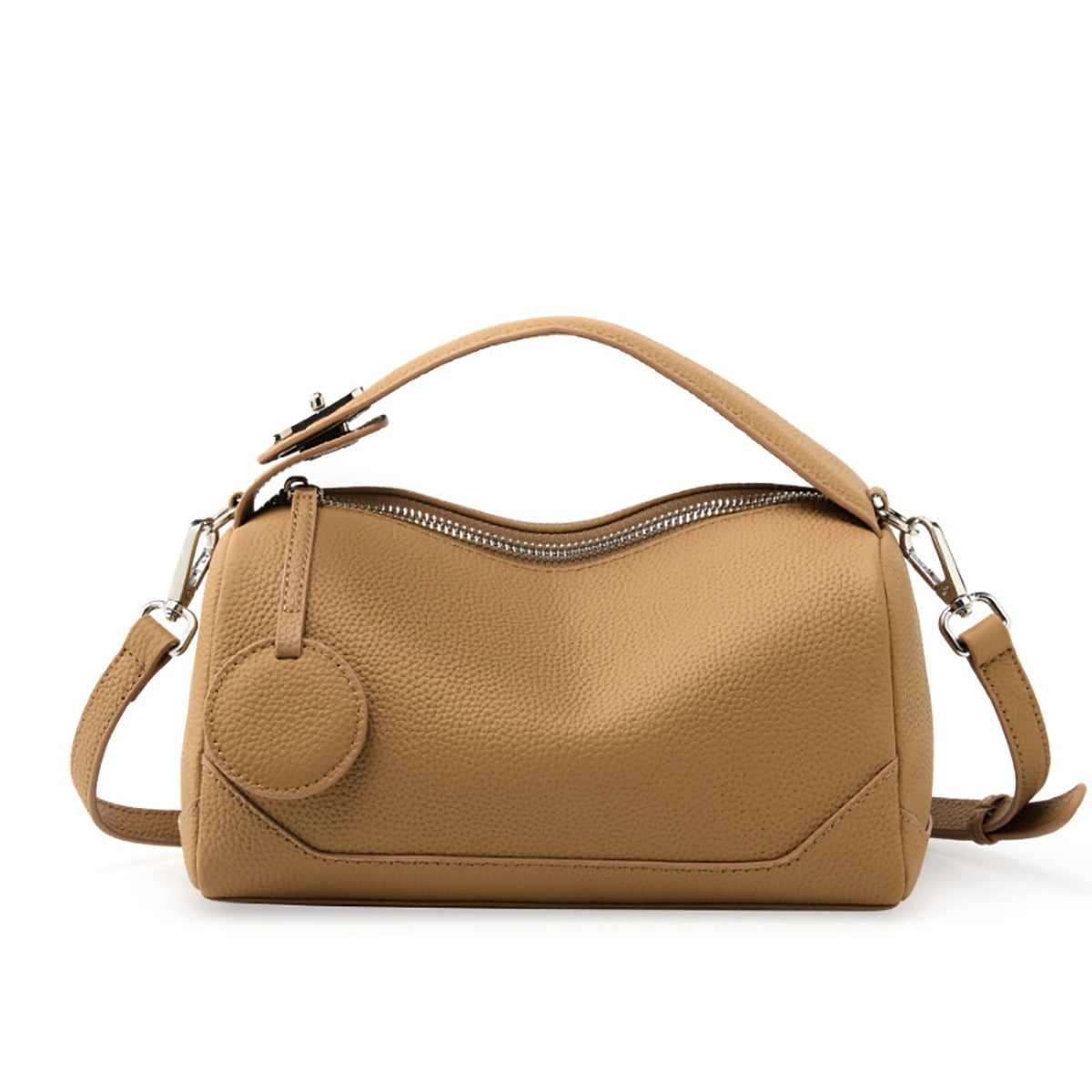 Islington Mini Boston Bag – Brown Leather - Hayaa