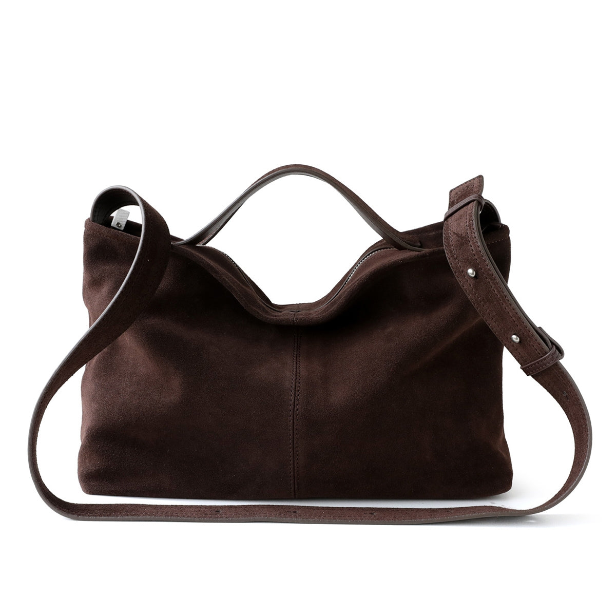 Notting Hill Slouch Bag – Brown Suede - Hayaa